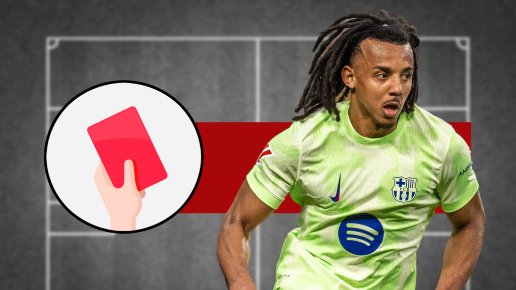 Tarjeta roja para Jules Koundé en el Atlético de Madrid-Barça