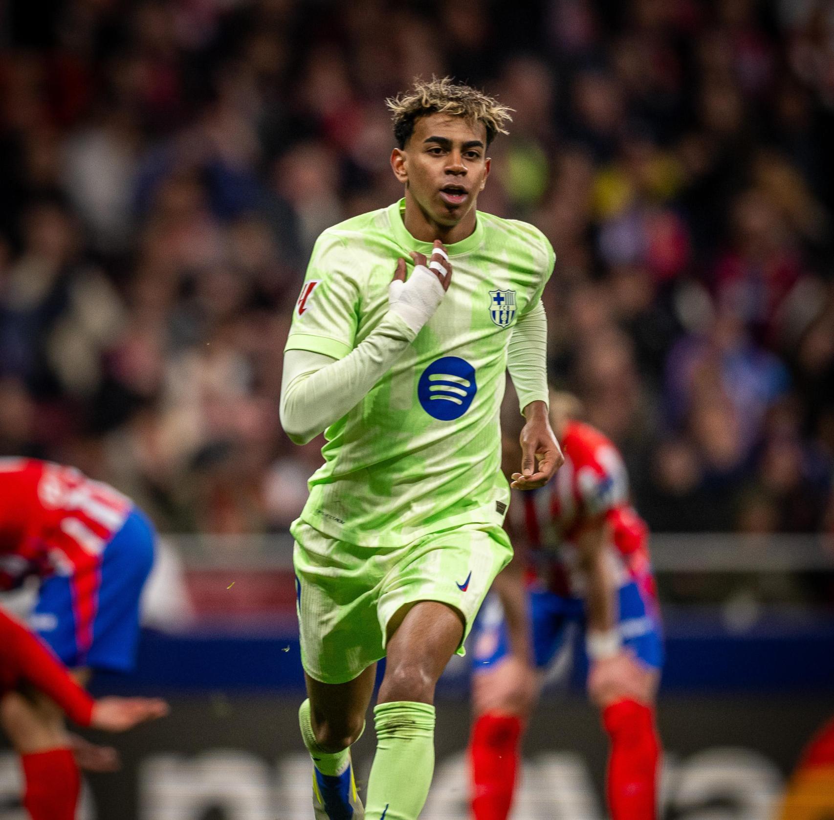 Lamine Yamal arranca la carrera gloriosa tras marcar el gol de la remontada contra el Atlético de Madrid