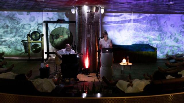 Imagen de archivo de una sesión de relajación en Caldea