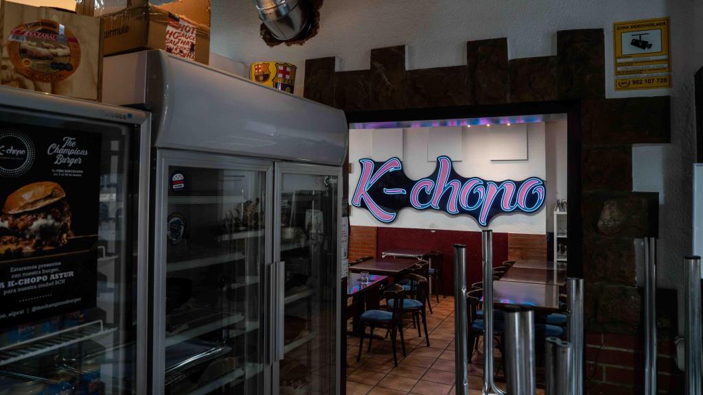 Interior del restaurante K-chopo, ganador de la mejor hamburguesa de Barcelona