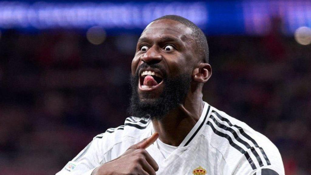 La fea celebración de Antonio Rudiger tras ganar al Atlético de Madrid en la Champions