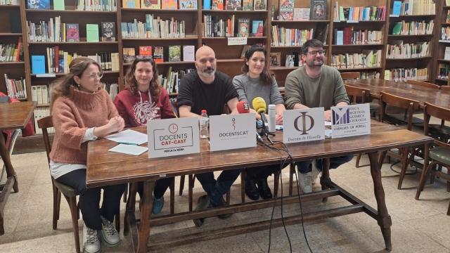Los representantes de las plataformas educativas de Cataluña