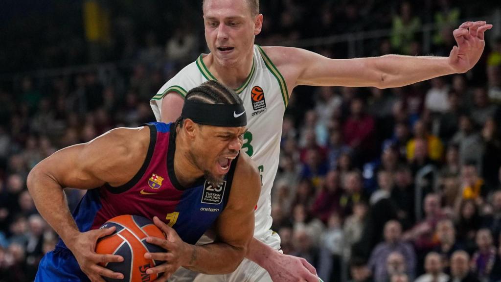 Justin Anderson, uno de los líderes del Barça en la victoria contra el Zalgiris