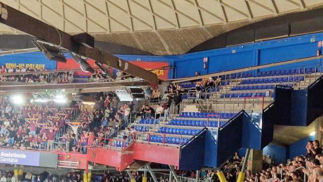 Los Dracs abandonan el Palau Blaugrana durante el Barça de basket-Zalgiris