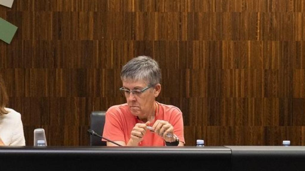 Los jueces, Ramón González y Roberto Garcia Ceniceros, la jueza decana de Barcelona Cristina Ferrando, la jueza Francisca Verdejo y el juez Tomás Sala