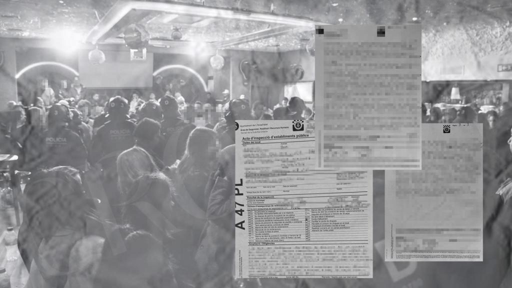 Actas en las que se leen los incumplimientos detectados en el bar Agapito