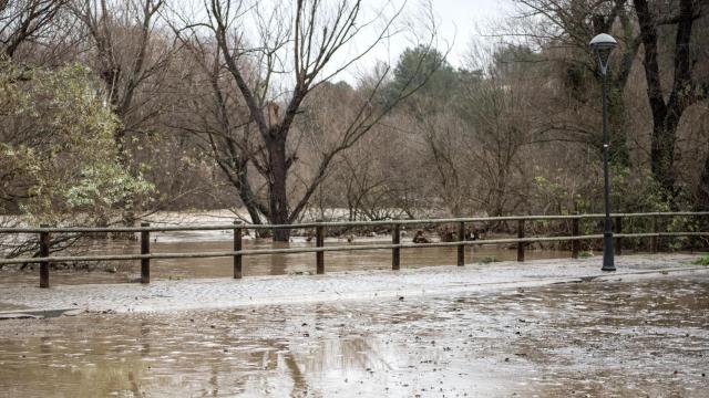 Imagen de una zona afectada por un desbordamiento de río en Cataluña