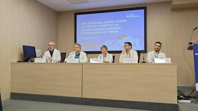 Presentación de la operación en el Hospital Vall d'Hebron de Barcelona