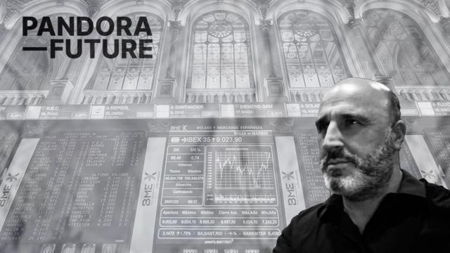 Iván Carrillo, su grupo integrado Pandora Future y la Bolsa de Madrid
