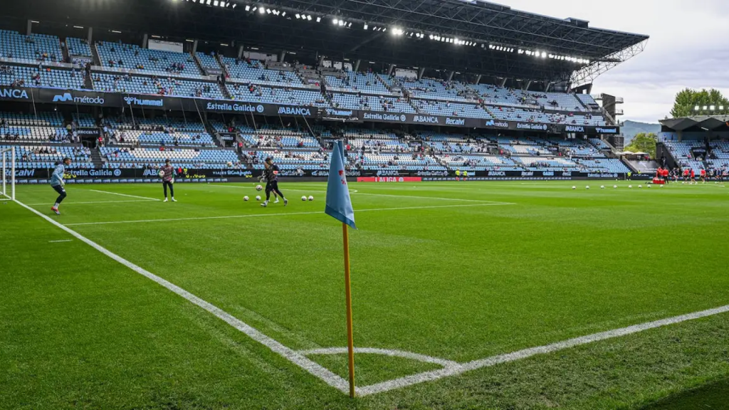 Balaídos, estadio del Celta, antes de un partido