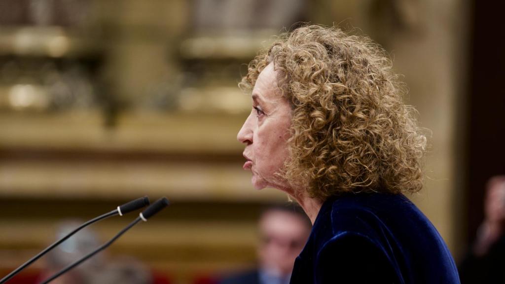 La portavoz de ERC, Ester Capella, en su intervención en el Parlament