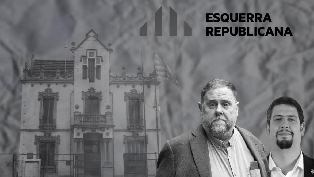 Oriol Junquera, presidente de ERC, y Pau Presas, alcalde republicano de Cassà de la Selva