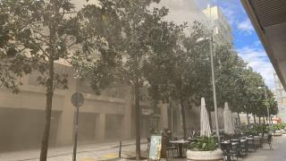 Incendio en el centro de Girona