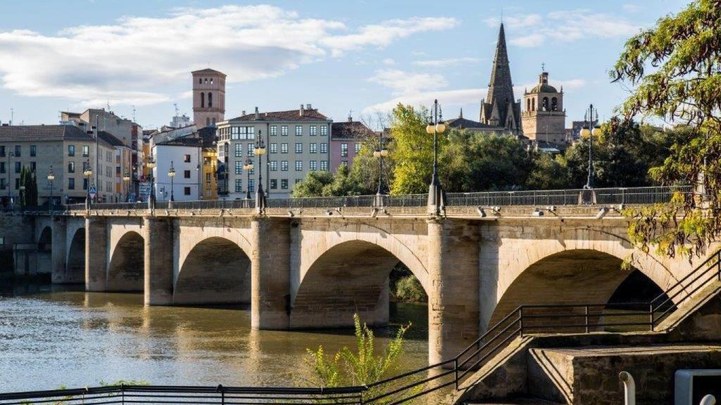 El Ebro en su paso por Logroño