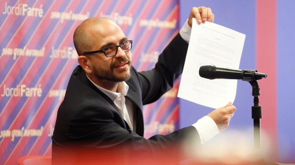 Jordi Farré, fundador de Zander Foods, en la seva etapa com a aspirant a presidir el FCB