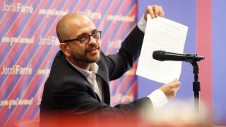 Jordi Farré, fundador de Zander Foods, en su etapa como aspirante a presidir el FCB