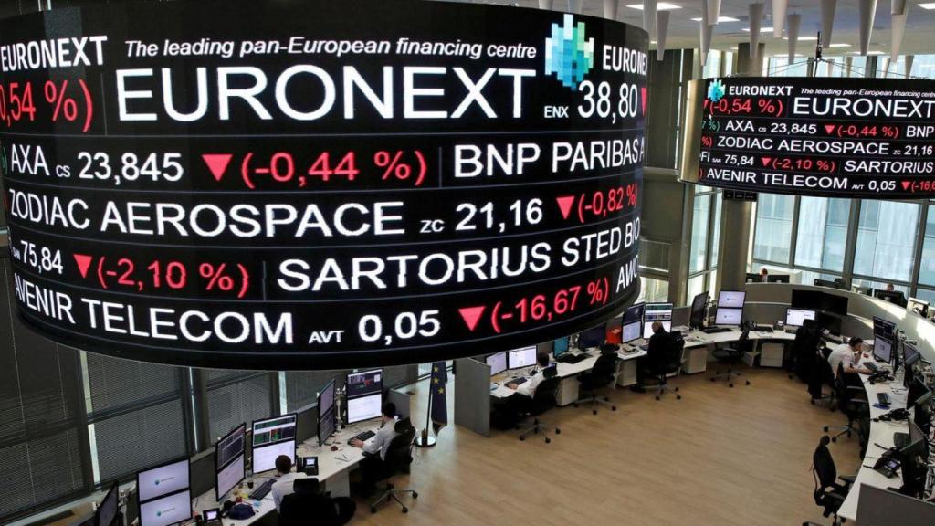 Imagen del Euronext de París, la bolsa de la capital gala