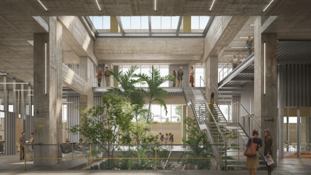 La futura Nave de las Turbinas de las Tres Chimeneas de Sant Adrià de Besòs