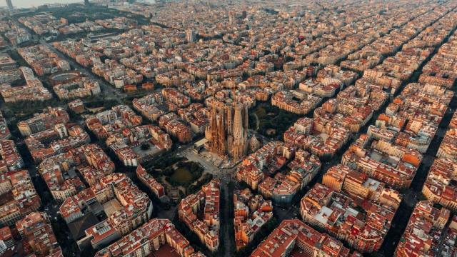 Vista aérea de Barcelona