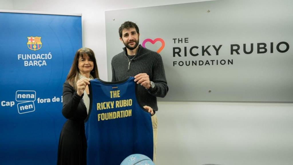La fundación de Ricky Rubio y el Barça unen fuerza para ayudar a los niños con cáncer