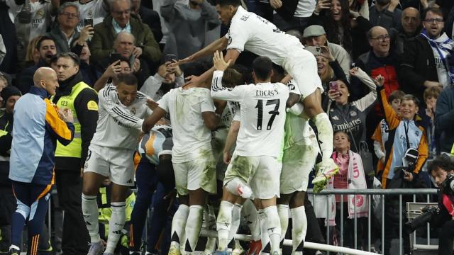 El Real Madrid celebra el pase a la final de la Copa del Rey