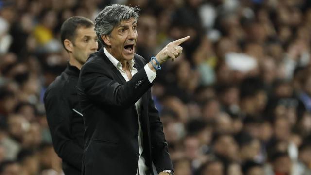 Imanol Alguacil, en el Real Madrid-Real Sociedad de Copa