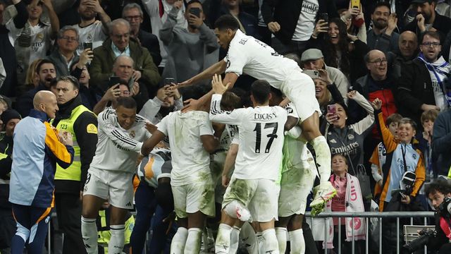El Real Madrid celebra el pase a la final de la Copa del Rey