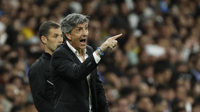 Imanol Alguacil, en el Real Madrid-Real Sociedad de Copa