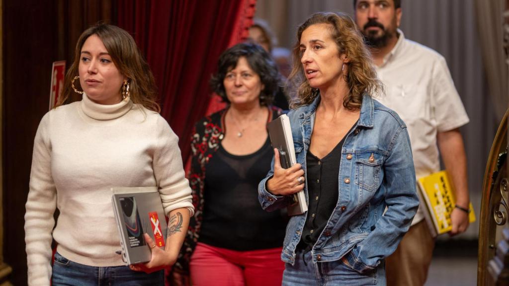 Los cuatro diputados de la CUP en el Parlament