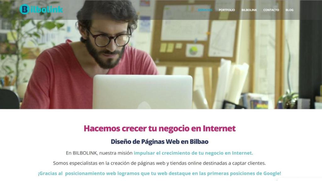 Página web de Bilbolink