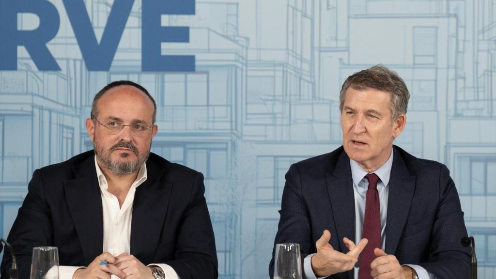 Imagen conjunta de Alejandro Fernández y Alberto Nuñez Feijóo