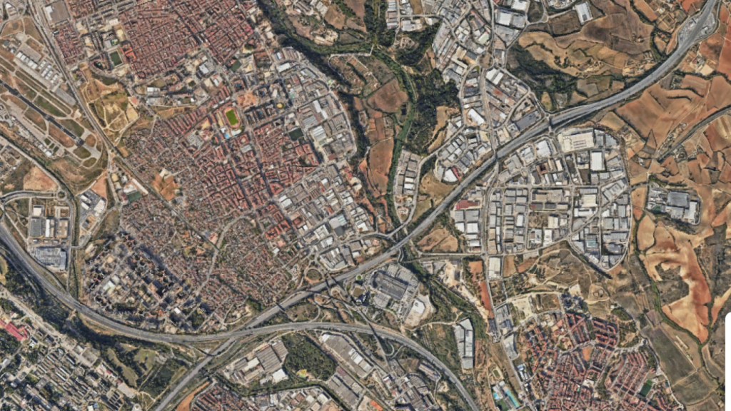 La AP-7, desde Santa Perpètua hasta Baricentro, donde se cruza con la C-58