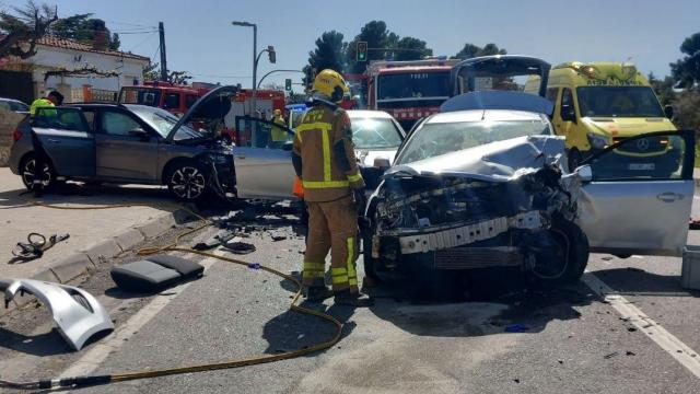 Imagen del accidente en Flix