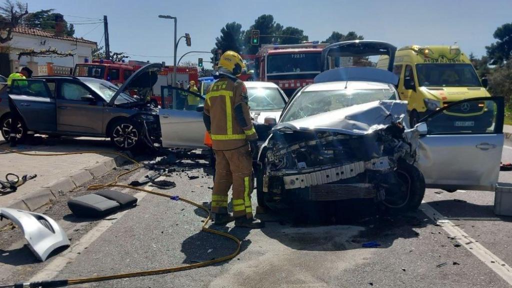 Imagen del accidente en Flix