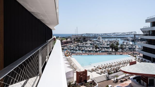 Vistas al Port Fòrum desde el hotel SLS