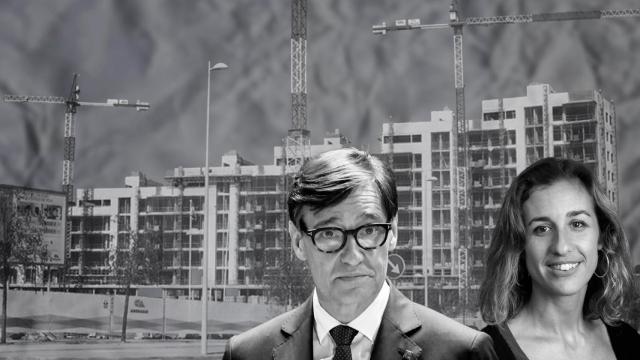 El presidente de la Generalitat, Salvador Illa, y la diputada de la CUP, Laia Estrada