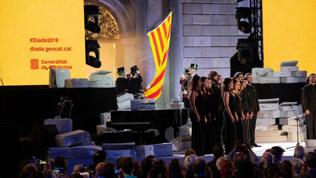 Imagen de archivo de un acto institucional de la Diada