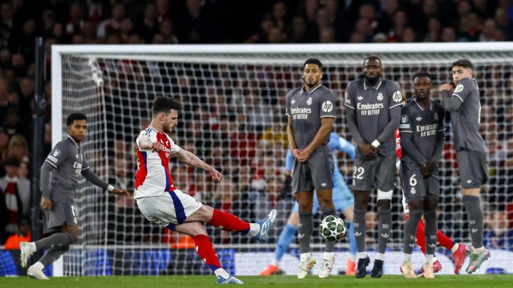 El golàs de falta de Declan Rice davant el Reial Madrid a la Champions