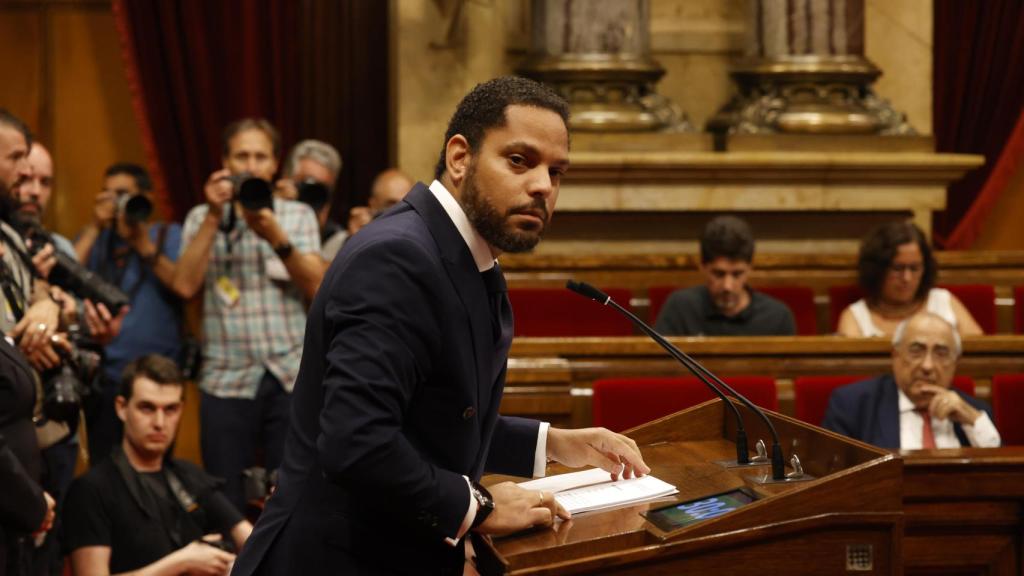 Ignacio Garriga en el Parlament de Cataluña