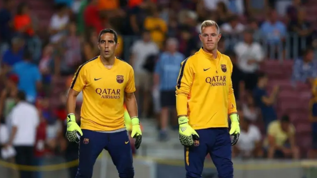 Claudio Bravo y Ter Stegen en una imagen de archivo