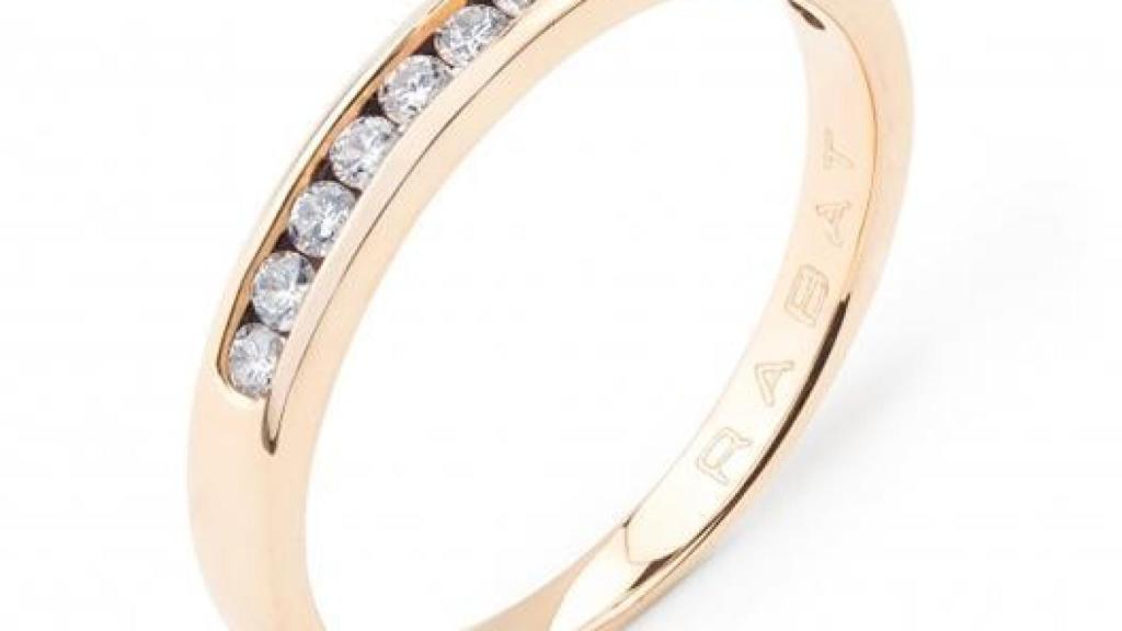 Imagen de la alianza de Rabat que llevarán los novios