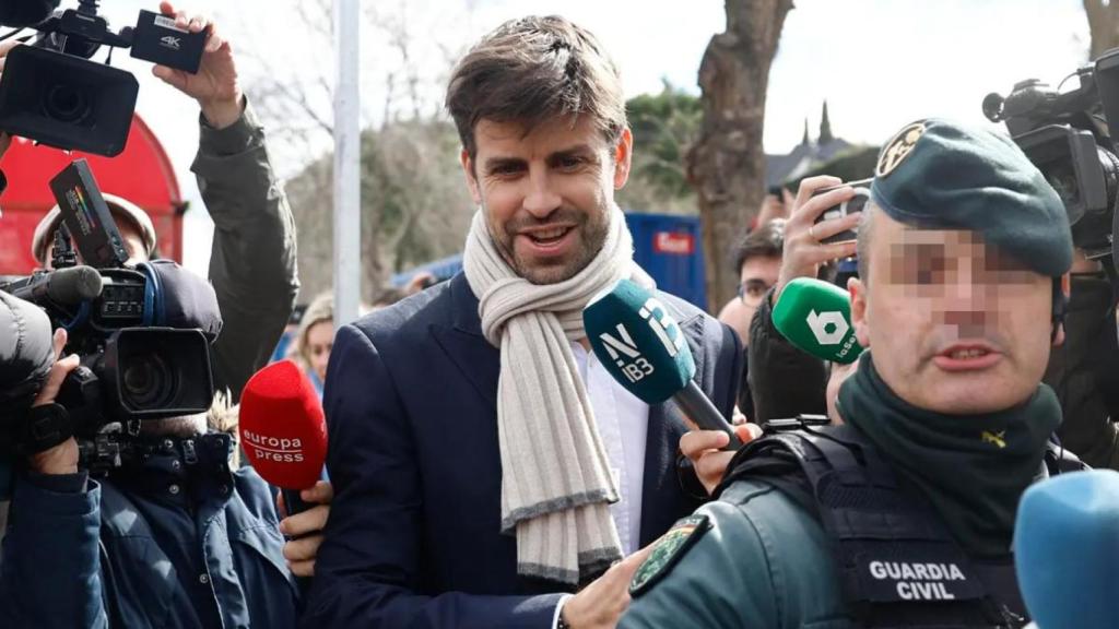 Gerard Piqué llega a los juzgados de Majadahonda para prestar declaración como imputado en el 'caso Supercopa'