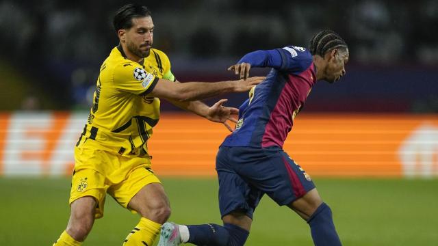 Alejandro Balde durante el Barça-Borussia Dortmund