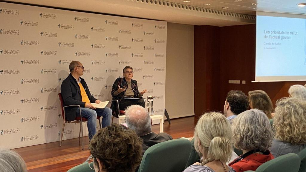 La 'consellera' de Salut, Olga Pané, en un acto del Cercle de Salut