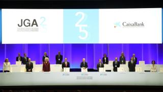 El consejo de Caixabank, durante la junta de accionistas de 2025 / CAIXABANK