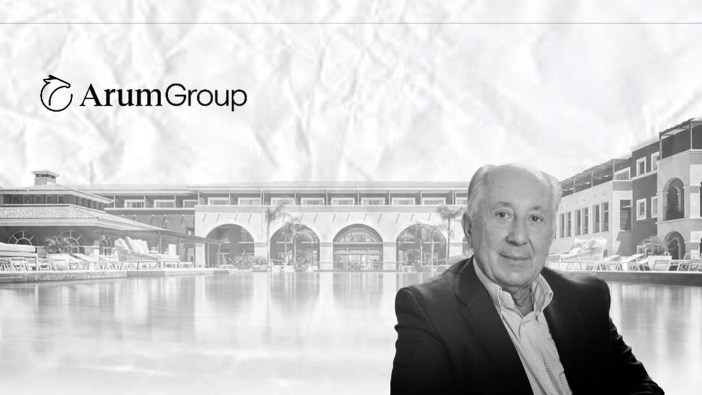 Jordi Robinat, el logo de Arum Group y el hotel Bonmont