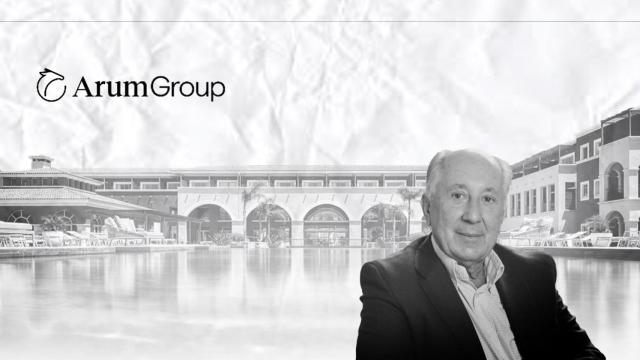 Jordi Robinat, el logo de Arum Group y el hotel Bonmont