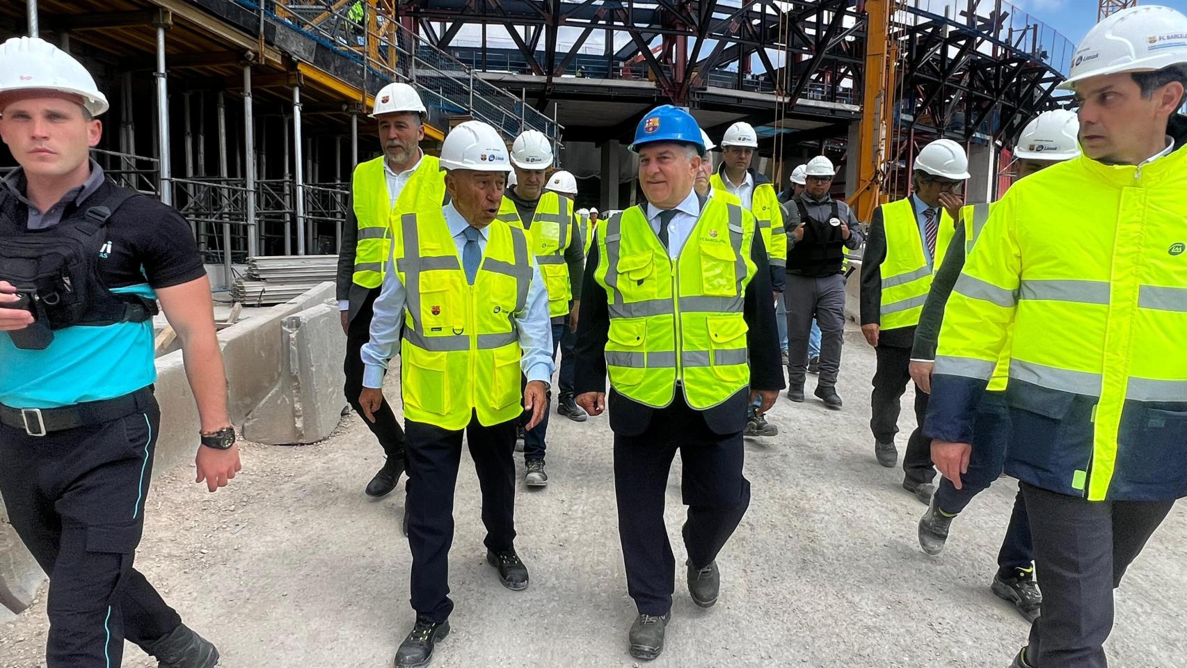 Joan Laporta, Nihat Özdemir y los últimos avances en las obras del Camp Nou