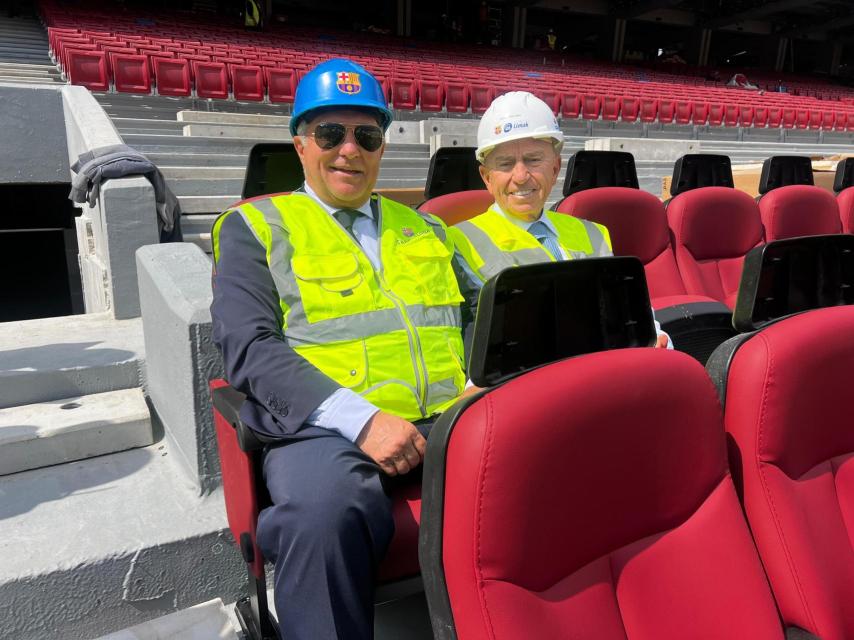 Joan Laporta, Nihat Özdemir y los últimos avances en las obras del Camp Nou