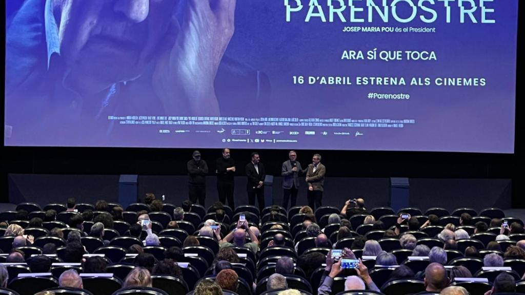Aspecto del cine Bosque en el estreno de 'Parenoste', la película de Jordi Pujol